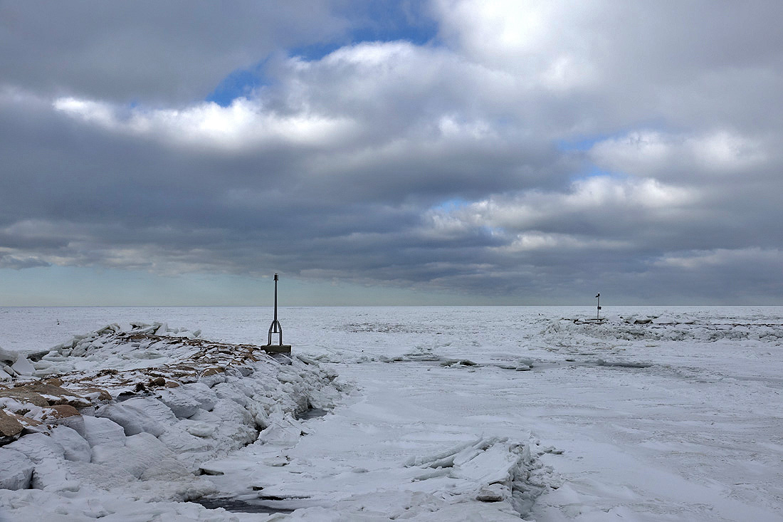 Frozen Bay For New Years Day Capecod