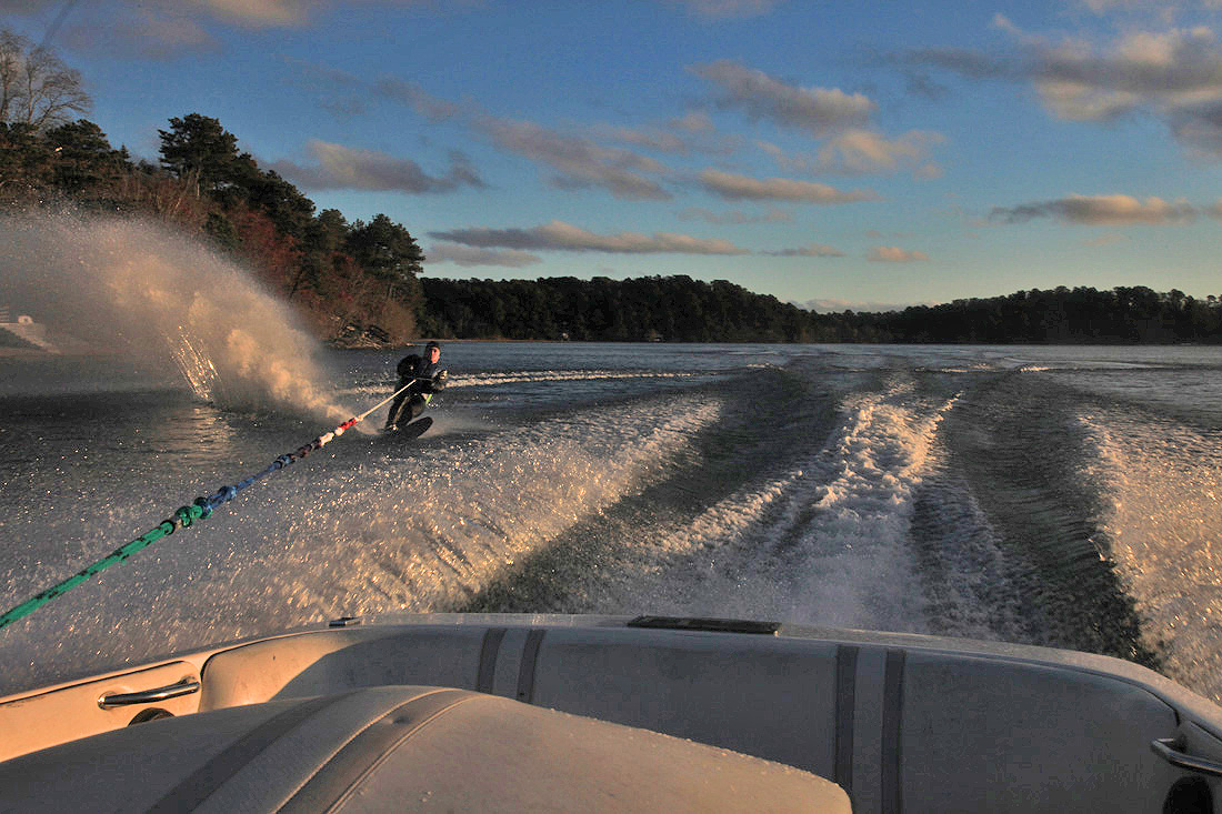 Exhilarating Morning Ski On Long Pond, Harwich - CapeCod.com