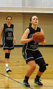 Sturgis East's Meaghan Fitzergald netted 18 points last night en route to the Storm's 40-27 win over Cape Cod Academy. Sean Walsh/capecod.com sports