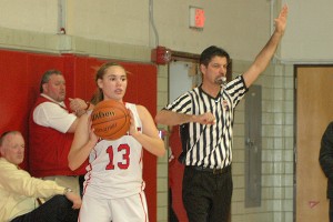 Barnstable's Allison Carter only had two points on the night but it was her defensive energy that helped spark a 37-25 win over Dennis-Yarmouth Friday night. Sean Walsh/capecod.com sports