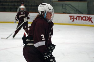 Falmouth High School senior assistant captain Kelly Ferreira scored her team's only goal yesterday in a tough, 3-1 loss to top-ranked Arlington Catholic. Sean Walsh/capecod.com sports