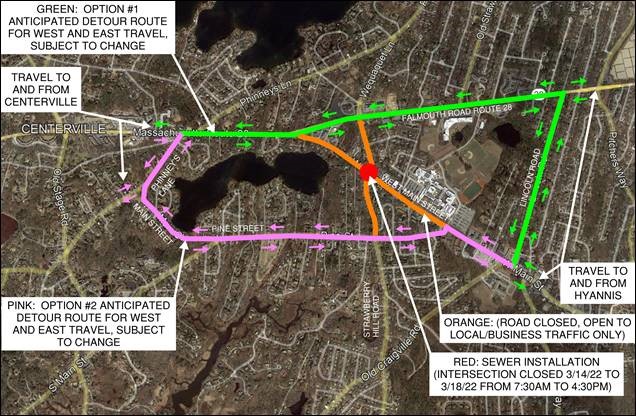 Hyannis Sewer Work Continues on West Main St. - CapeCod.com