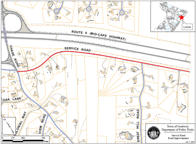 Sandwich Service Road Undergoing Repairs - CapeCod.com